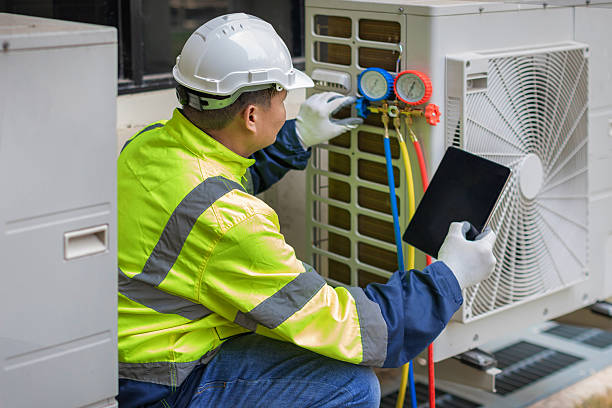 Professional Hvac technician working in Spring Hope, NC